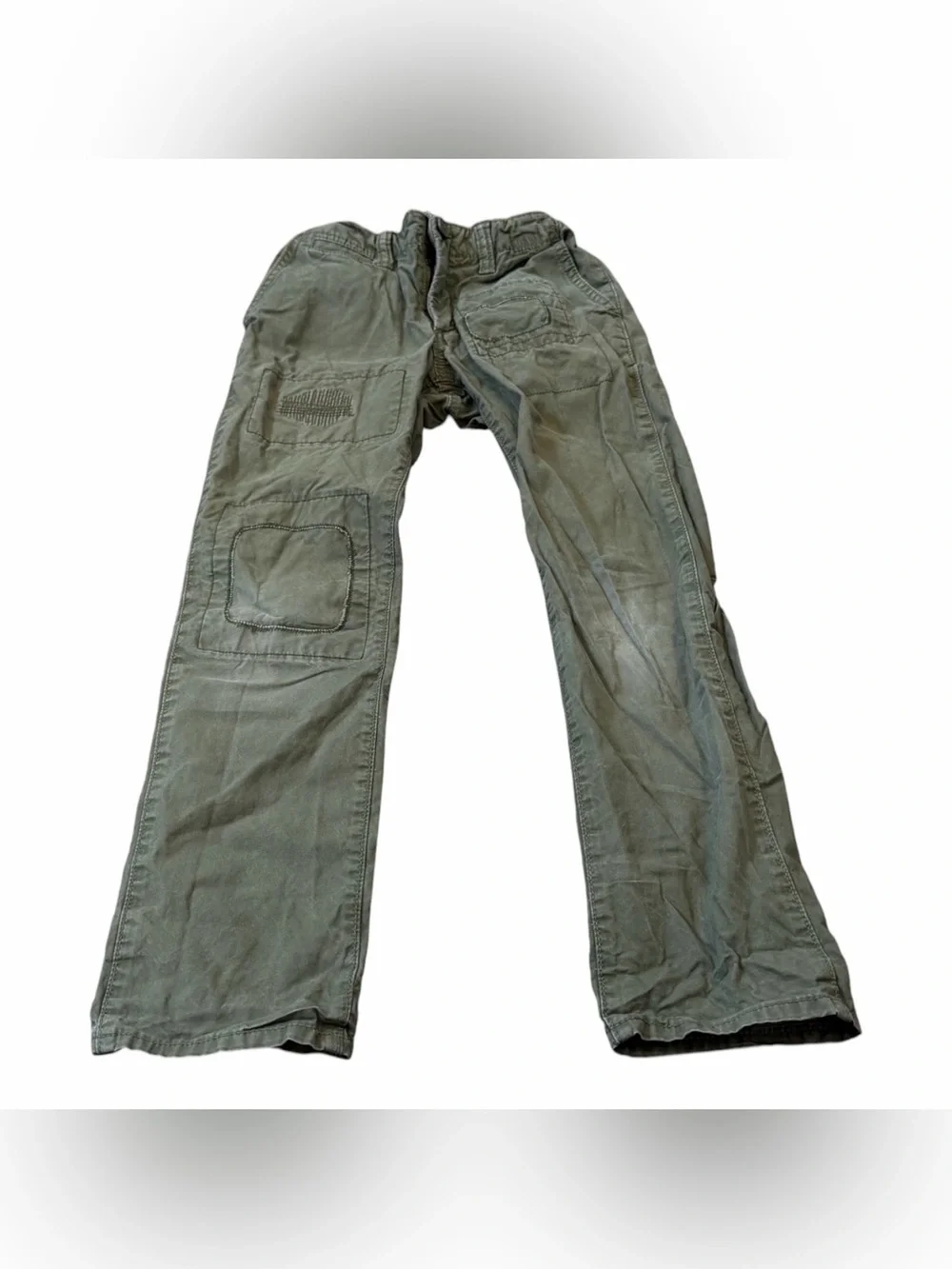 Gap Boys Straight Leg Green Chino Pants, Size 6, Pockets